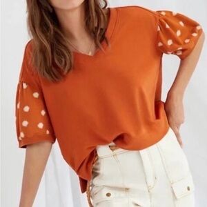 Daily Practice Anthropology Puff Sleeve Top